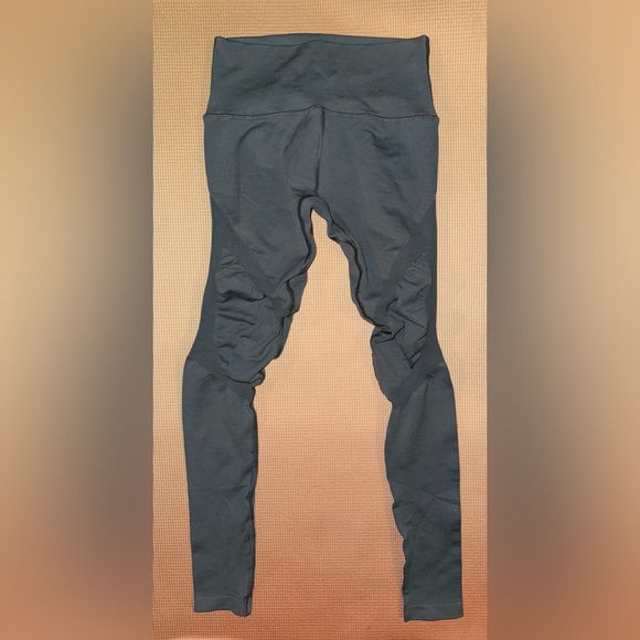 Alphalete Halo High Rise Contour Leggings Pull On Workout Size M Green - Picture 4 of 6